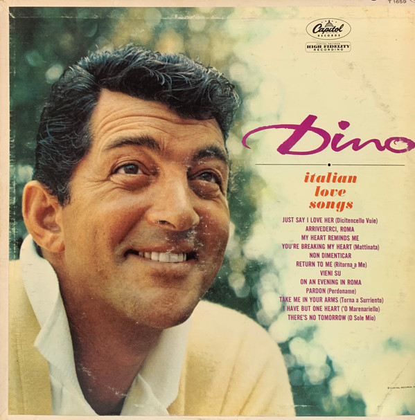 Cover Dean Martin - Dino: Italian Love Songs (LP, Album, Mono, RP, Los) Schallplatten Ankauf