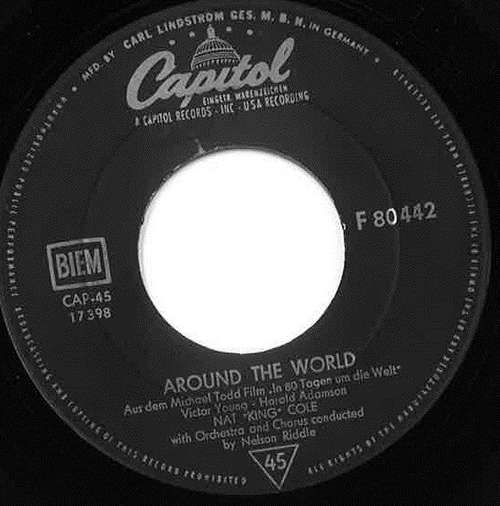 Cover Nat King Cole* - Around The World / With You On My Mind (7, Single, Mono) Schallplatten Ankauf