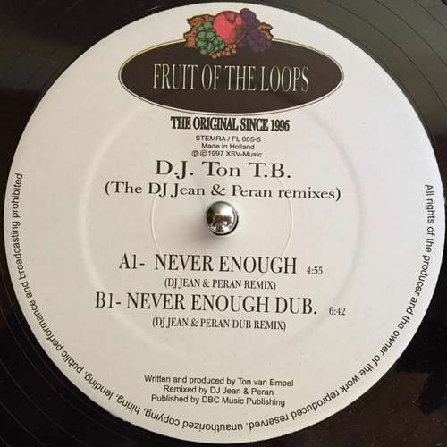 Cover DJ Ton T.B. - Never Enough (The DJ Jean & Peran Remixes) (12) Schallplatten Ankauf