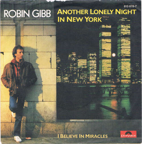 Cover Robin Gibb - Another Lonely Night In New York (7, Single) Schallplatten Ankauf