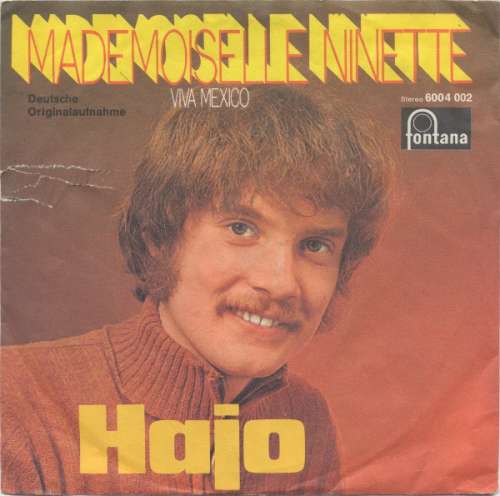 Cover Hajo - Mademoiselle Ninette (Deutsche Originalaufnahme) (7, Single) Schallplatten Ankauf