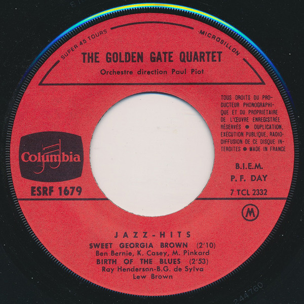 Cover Golden Gate Quartet* - Jazz Hits (7, EP) Schallplatten Ankauf