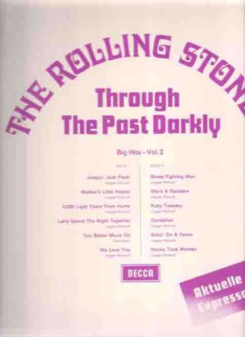 Cover Rolling Stones, The - Through The Past, Darkly (Big Hits Vol. 2) (LP, RE, Comp, Blu) Schallplatten Ankauf