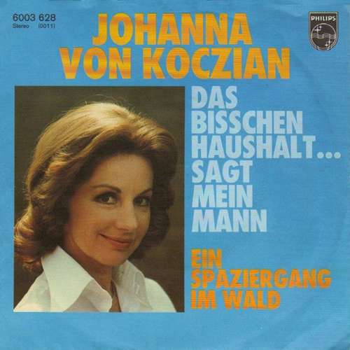 Cover Johanna Von Koczian - Das Bisschen Haushalt ... Sagt Mein Mann (7, Single) Schallplatten Ankauf