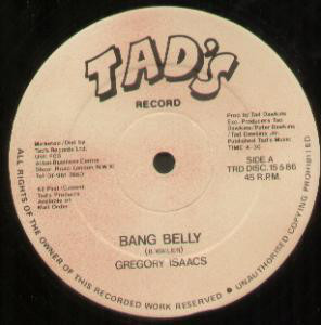 Cover Gregory Isaacs - Bang Belly (12) Schallplatten Ankauf