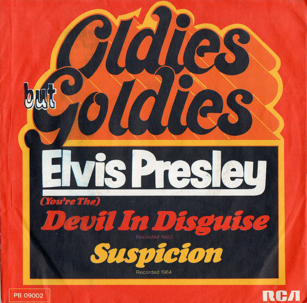 Cover Elvis Presley With The Jordanaires - (You're The) Devil In Disguise / Suspicion (7, Single) Schallplatten Ankauf