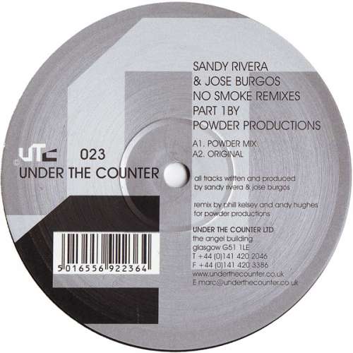Cover Sandy Rivera & Jose Burgos - No Smoke Remixes Part 1 (12) Schallplatten Ankauf