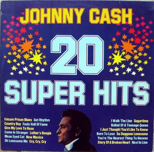 Bild Johnny Cash - 20 Super Hits (LP, Comp) Schallplatten Ankauf