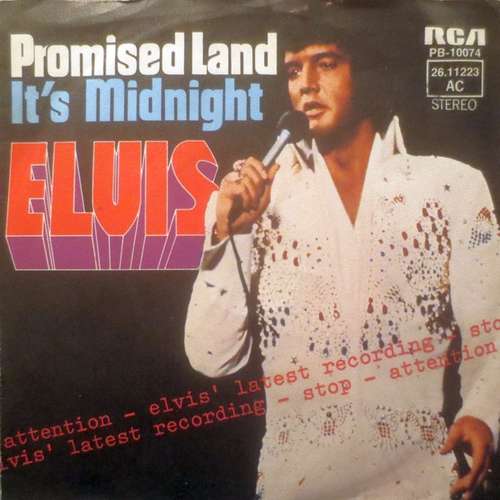 Cover Elvis* - Promised Land / It's Midnight (7, Single) Schallplatten Ankauf