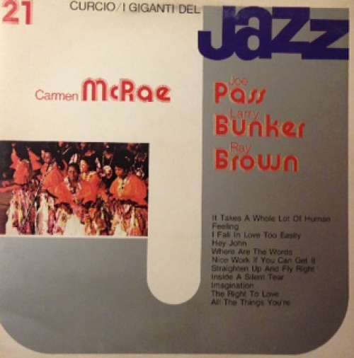 Cover Carmen McRae / Joe Pass / Larry Bunker / Ray Brown - I Giganti Del Jazz Vol. 21 (LP, Album) Schallplatten Ankauf