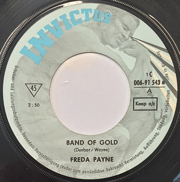 Cover Freda Payne - Band Of Gold / The Easiest Way To Fall (7, Single, Ads) Schallplatten Ankauf