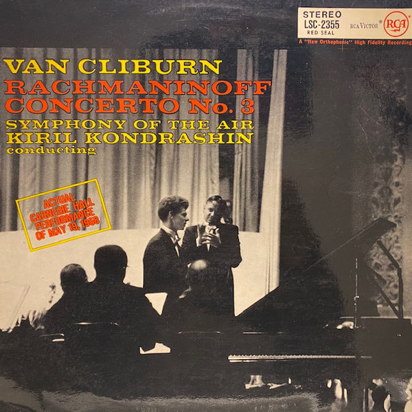 Cover Rachmaninoff* - Van Cliburn / Kiril Kondrashin / Symphony Of The Air - Rachmaninoff Concerto No. 3 (LP) Schallplatten Ankauf