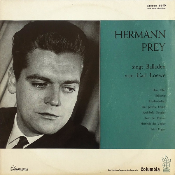 Cover Hermann Prey - Balladen Von Carl Loewe  (LP, Club) Schallplatten Ankauf