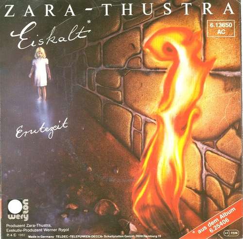 Cover Zara-Thustra - Eiskalt (7, Single) Schallplatten Ankauf