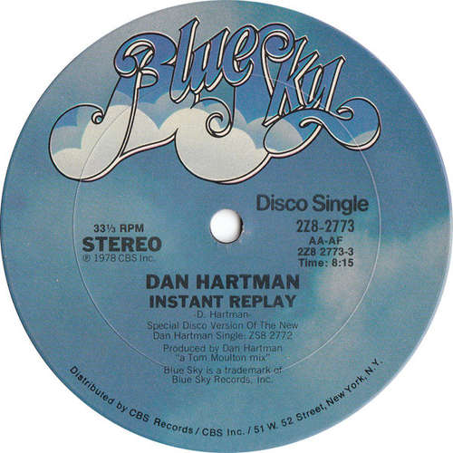 Cover Dan Hartman - Instant Replay (12, Single) Schallplatten Ankauf