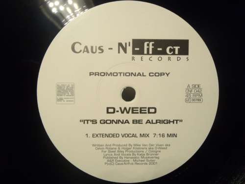 Cover D-Weed* - It's Gonna Be Alright (12, Promo) Schallplatten Ankauf