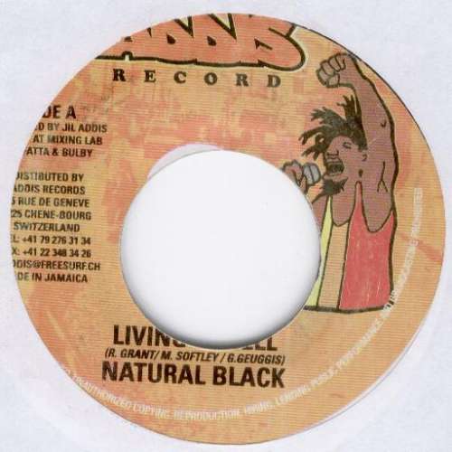 Cover Natural Black - Living In Hell (7) Schallplatten Ankauf