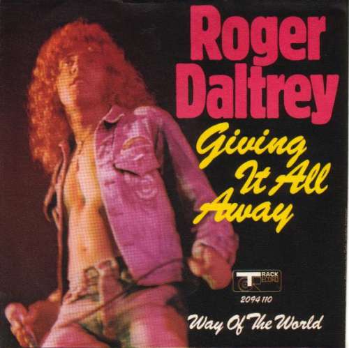 Cover Roger Daltrey - Giving It All Away (7) Schallplatten Ankauf