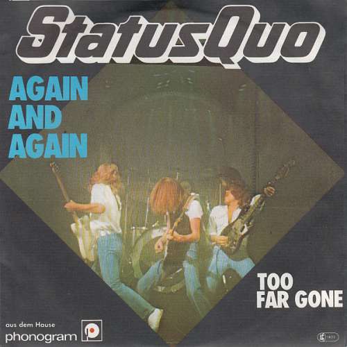 Cover Status Quo - Again And Again (7, Single) Schallplatten Ankauf