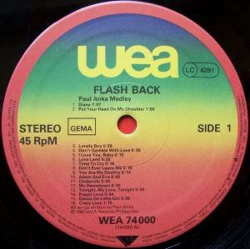 Cover Flashback (14) - Paul Anka Medley / Abba Medley (12, Maxi) Schallplatten Ankauf