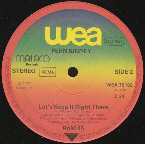 Cover Fern Kinney - Groove Me (12, Single, Ltd) Schallplatten Ankauf