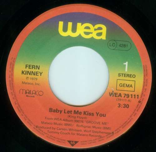 Cover Fern Kinney - Together We Are Beautiful / Baby Let Me Kiss You (7, Single) Schallplatten Ankauf