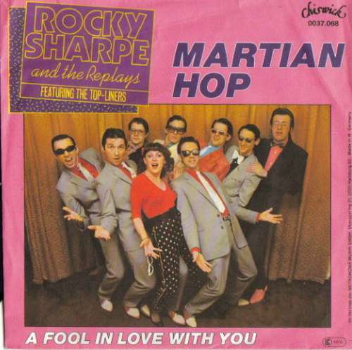 Cover Rocky Sharpe & The Replays Featuring The Top Liners - Martian Hop (7, Single) Schallplatten Ankauf
