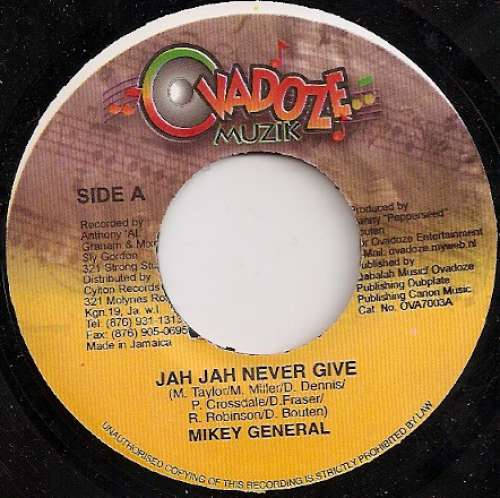 Bild Mikey General - Jah Jah Never Give (7) Schallplatten Ankauf