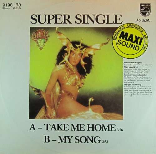 Cover Cher - Take Me Home (12, Maxi) Schallplatten Ankauf