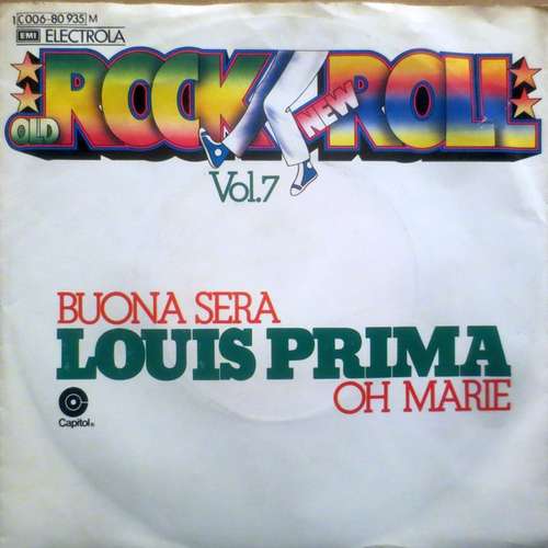 Cover Louis Prima - Buona Sera / Oh Marie (7, Single, Mono, RE) Schallplatten Ankauf
