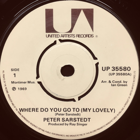 Cover Peter Sarstedt - Where Do You Go To (My Lovely) (7, Single, RP) Schallplatten Ankauf