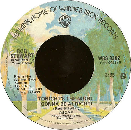 Cover Rod Stewart - Tonight's The Night (Gonna Be Alright) (7, Jac) Schallplatten Ankauf