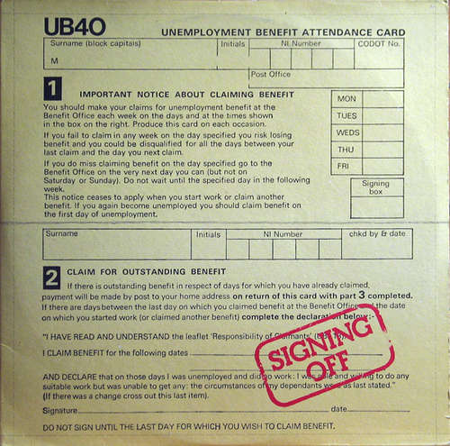 Cover UB40 - Signing Off (LP, Album + 12) Schallplatten Ankauf