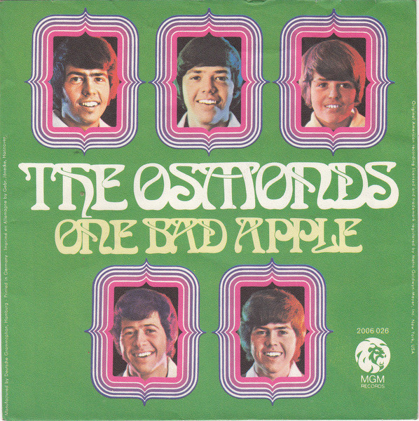 Cover The Osmonds - One Bad Apple (7, Single) Schallplatten Ankauf