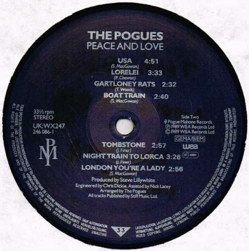 Cover Pogues* - Peace And Love (LP, Album) Schallplatten Ankauf