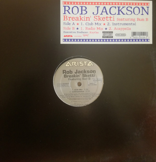 Cover Rob Jackson Featuring Bun B - Breakin' Sketti (12) Schallplatten Ankauf