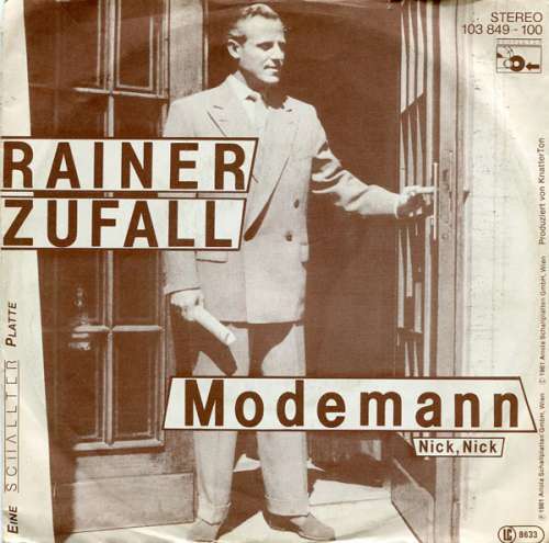 Cover Rainer Zufall - Modemann (7, Single) Schallplatten Ankauf