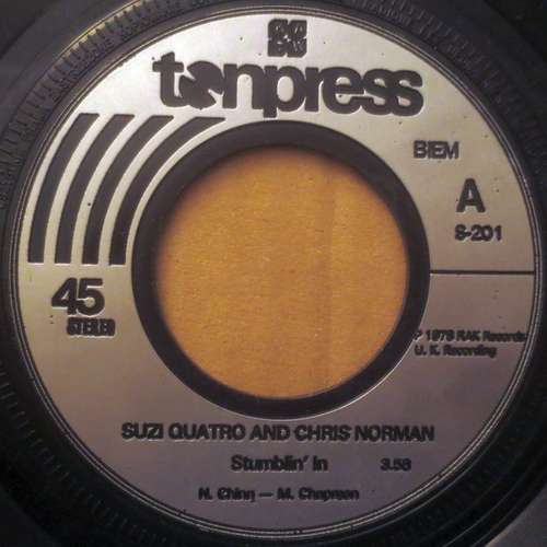 Cover Suzi Quatro And Chris Norman - Stumblin' In  (7, Single) Schallplatten Ankauf