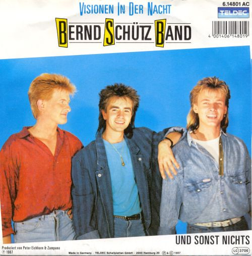 Cover Bernd Schütz Band - Visionen In Der Nacht (7, Single) Schallplatten Ankauf