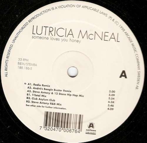 Cover Lutricia McNeal - Someone Loves You Honey (12) Schallplatten Ankauf