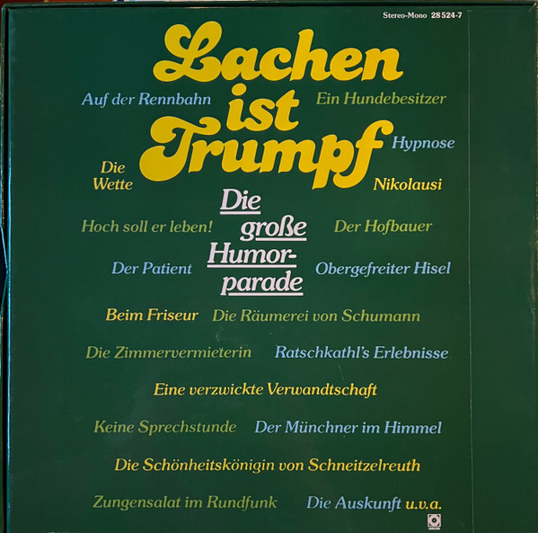 Bild Various - Lachen Ist Trumpf - Die Große Humorparade (3xLP, Comp, Box) Schallplatten Ankauf