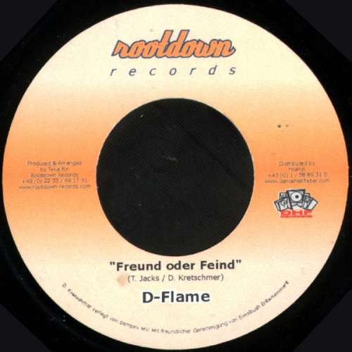 Cover D-Flame - Freund Oder Feind (7, Single) Schallplatten Ankauf