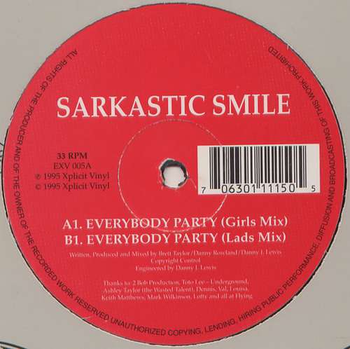 Cover Sarkastic Smile - Everybody Party (12) Schallplatten Ankauf