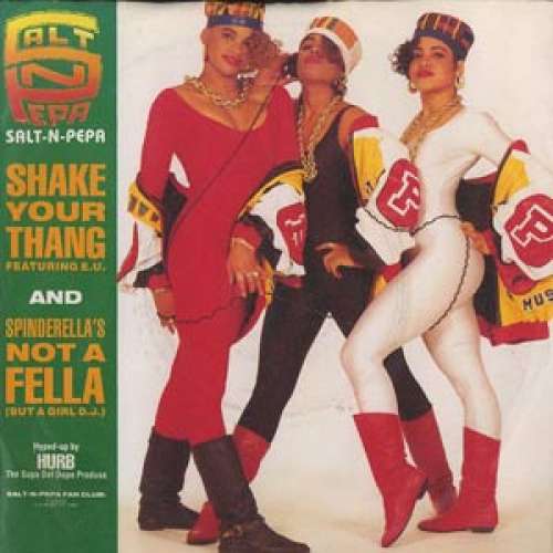 Cover Salt-N-Pepa* - Shake Your Thang / Spinderella's Not A Fella (But A Girl D.J.) (12, Maxi) Schallplatten Ankauf