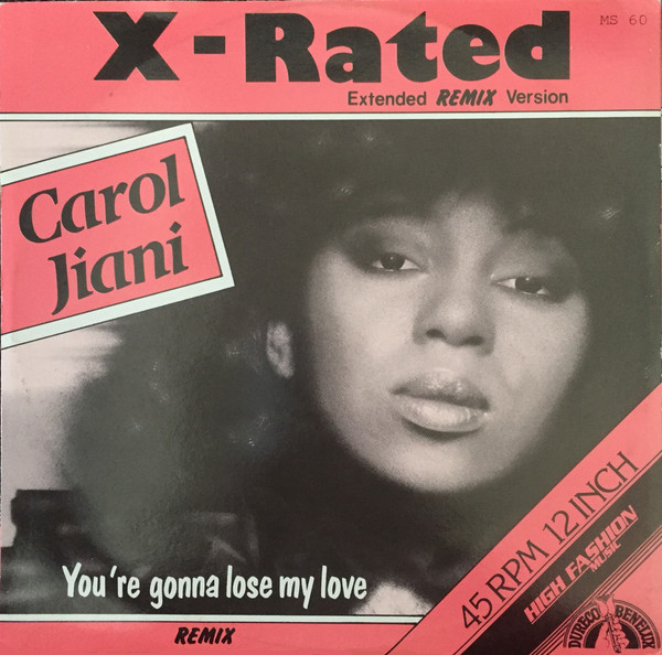 Cover Carol Jiani - X-Rated (Extended Remix Version) (12) Schallplatten Ankauf