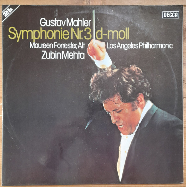 Cover Gustav Mahler, Zubin Mehta - Los Angeles Philharmonic Orchestra, Maureen Forrester - Symphonie Nr. 3 D-Moll (2xLP, Album, sle) Schallplatten Ankauf