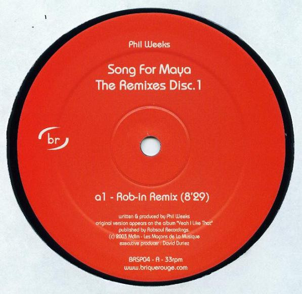 Cover Phil Weeks - Song For Maya (The Remixes, Vol. 1) (12) Schallplatten Ankauf