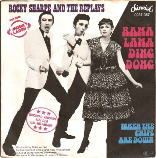 Cover Rocky Sharpe & The Replays - Rama Lama Ding Dong (7, Single) Schallplatten Ankauf