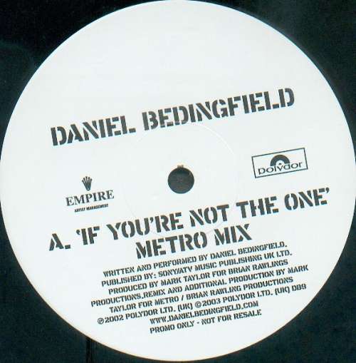 Bild Daniel Bedingfield - If You're Not The One (12, Promo) Schallplatten Ankauf
