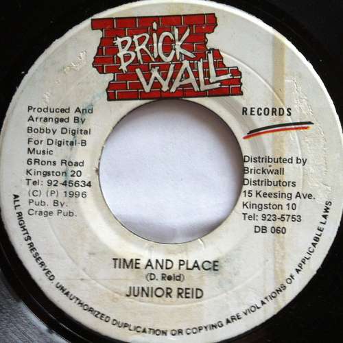 Cover Junior Reid - Time And Place (7) Schallplatten Ankauf